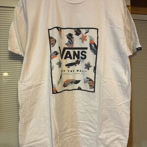 Vans Off the Wall White Graphic Tee